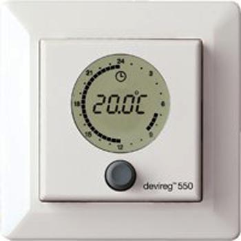 devireg 550 akıllı zaman saatli oda termostatı , günlük progrmalanabilir termostat , yerden ısıtma termostatı , eleektrikli yerden ısıtma termostatı